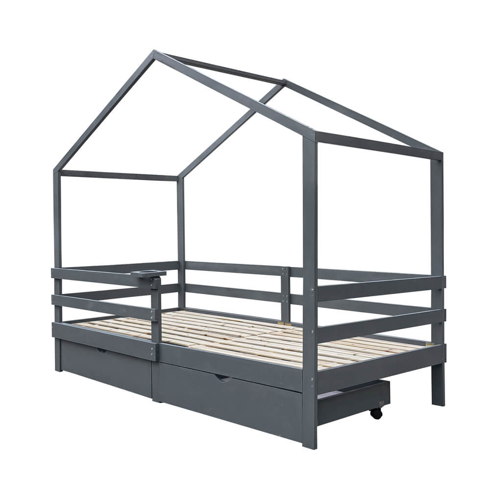 Kinderbed Shipley - Met slaaplade en bureau - laagste prijsgarantie Kinderbed Shipley - Met slaaplade en bureau - laagste prijsgarantie