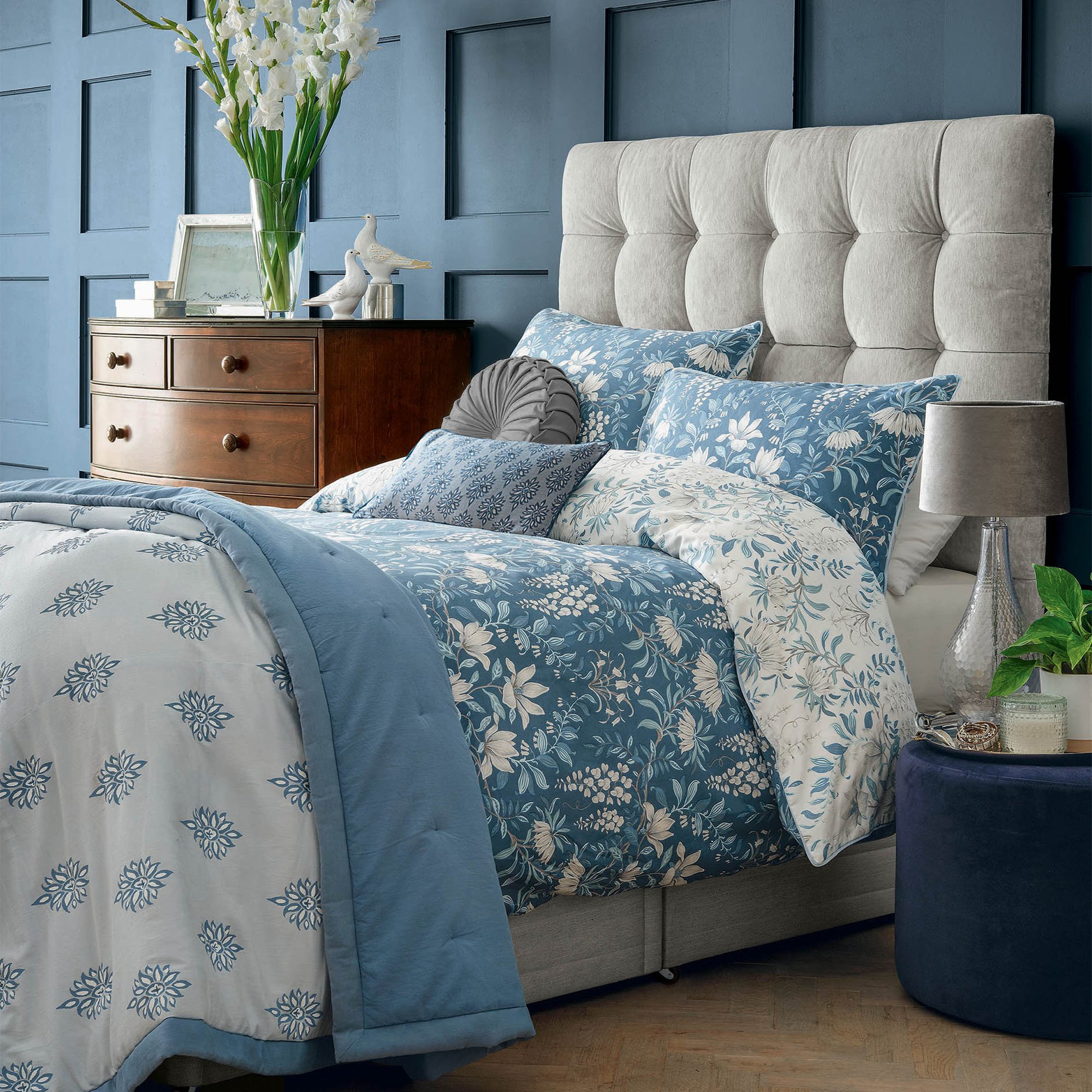 Laura Ashley Mirabelle Pale Seaspray Dekbedovertrek Tweepersoons 200 x