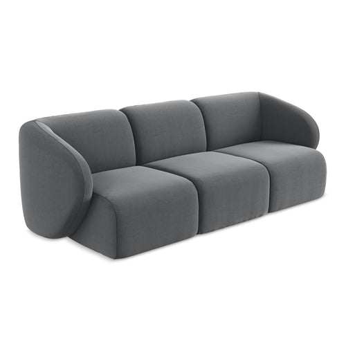 LaMiaSofa 3-zits bank Cervo - velours - staal - 244x94x75