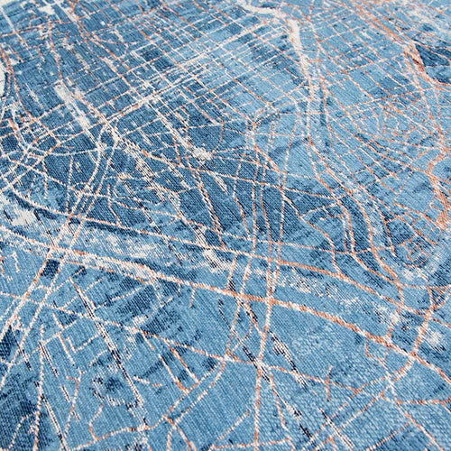 Louis De Poortere vloerkleed Conductive Blue - blauw - 240x240cm