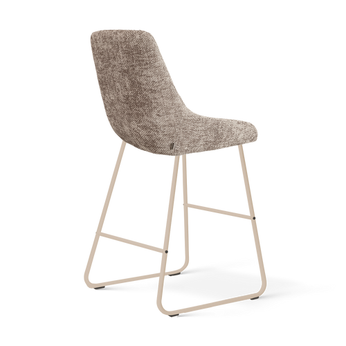 Nolon Nino-Isa barkruk bruin beige onderstel - 65 cm