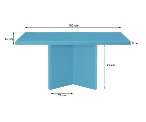 Really Nice Things - Salontafel - Charla - Rechthoekig - 100x60 cm - MDF - Cornish - vtwonen shop
