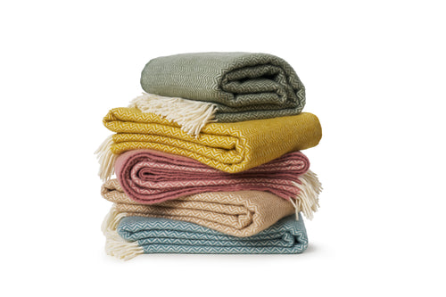 Klippan 100% wollen deken - Sorbet- geel- 130x200cm - vtwonen shop