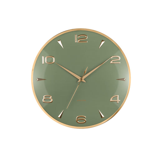 Karlsson wandklok Sienna Glow - groen - Ø40.6cm - vtwonen shop