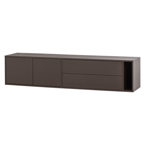 vtwonen tv meubel 200 cm Settle Down - Grenen - Middenbruin - 45x200x44