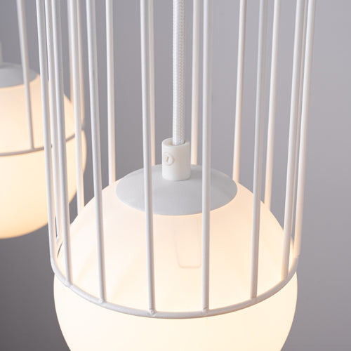 Sollux Lighting Hanglamp BRINA 3L wit - 54x12x115cm