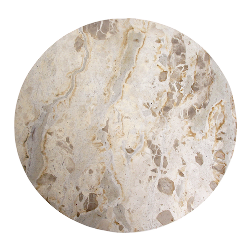 Marmeren bijzettafel Créme - 50x50x50 cm - 50x50x50 cm