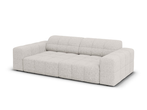 Cosmopolitan Design Bank Chicago 3-zits, chenille lichtgrijs - 102x212x78cm