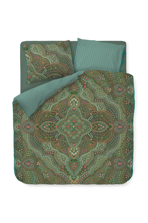 Pip Studio dekbedovertrek Alfombra - 240x200/220 cm - groen - vtwonen shop