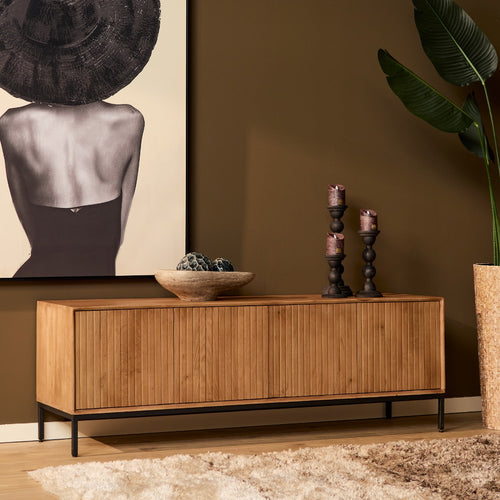 StarFurn Tv-meubel Madison - Naturel Hout - 165x45x55cm