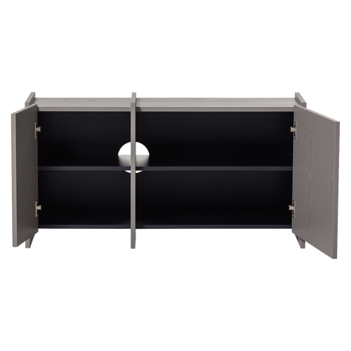 WOOOD tv meubel 102 cm Brock - Essen Fineer - Warmgrijs - 53x102x44