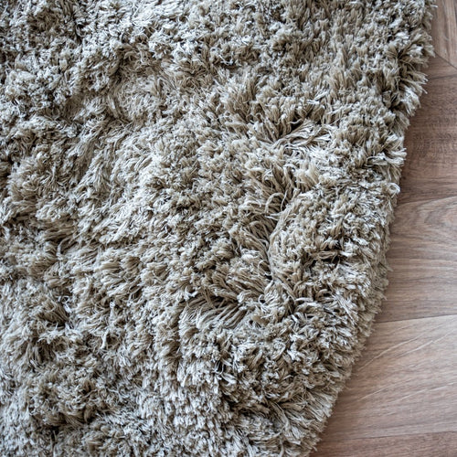 Interieur05 vloerkleed Pilo - hoogpolig - groen - Ø200 cm