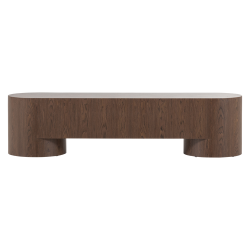 WOOOD tv meubel 200 cm Velari - Hout Fineer - Bruin - 50x200x50