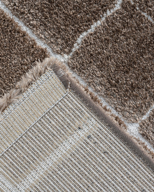 vtwonen vloerkleed Blocks - Warm Brown - 240x340 cm - vtwonen shop