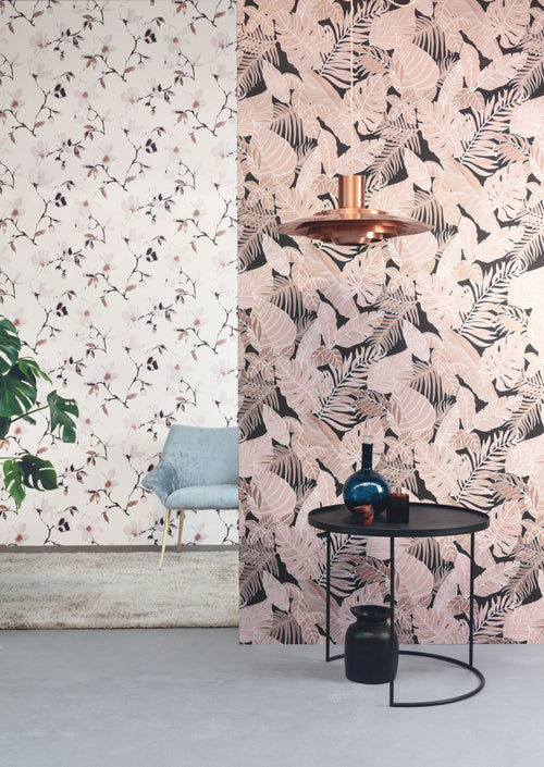 Masureel behang bloemen beige - 53 cm x 10.05 m - 631926 - vtwonen shop