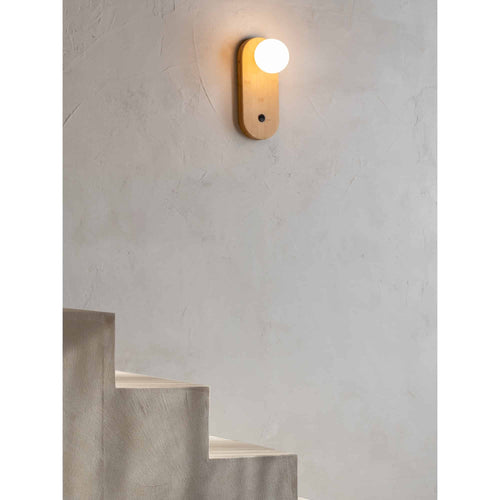 GOOD&MOJO wandlamp Java - naturel - Ø12.5cm