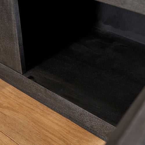 StarFurn Tv-meubel Brussel - Zwart Hout - 150x42x46cm