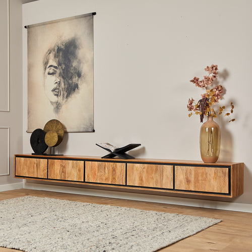 Starfurn  tv meubel RichWood - bruin - 35x280x30cm