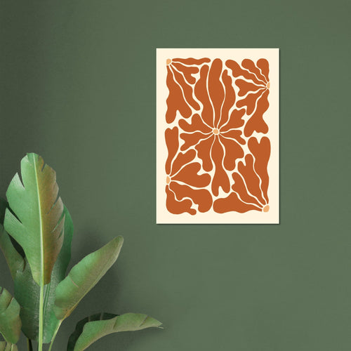 Artfulprints  Boho - Ibiza flowers   poster A4 21x29.7 cm