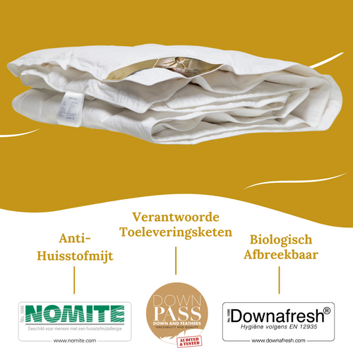 Ten Cate dekbed - 100% ganzendons - zomerdekbed - 200x200 - vtwonen shop