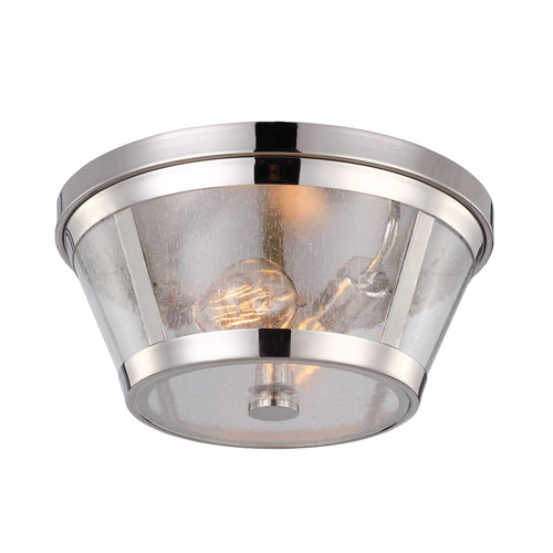 Elstead Harrow - 2 Lichts Inbouw Plafondlamp Gepolijst Nikkel, E27