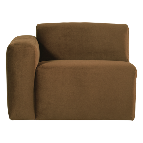 WOOOD 1-zits bank arm links Mojo Base - Velvet - Honinggeel - 74x105x97