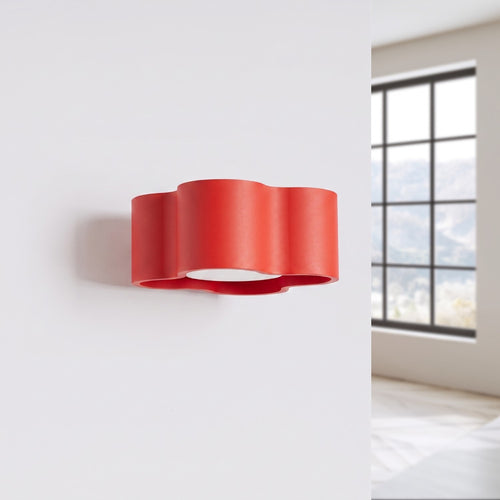 Sollux Lighting Wandlamp OVIO rood Gx53 - 12x14,5x6cm