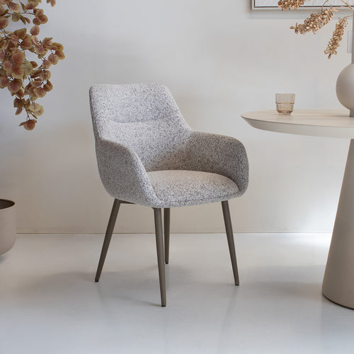 DÉJA Living Eetkamerstoel Noé - Beige/Taupe - Zithoogte 47cm - Set van 2 - vtwonen shop