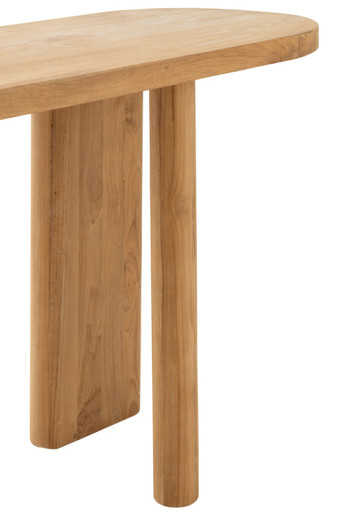 J-Line tafel - Teak hout - naturel - vtwonen shop