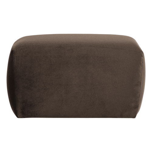 WOOOD poef Mojo Base - Velvet - Bruin - 45x84x64