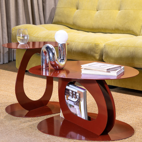 Spinder x Eva van de Ven bijzettafel Alto - Red Brown - vtwonen shop