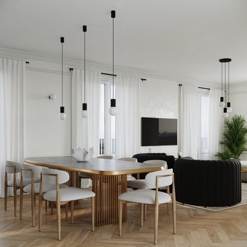 Sollux Lighting Tafellamp HALO zwart - 12x12x19cm