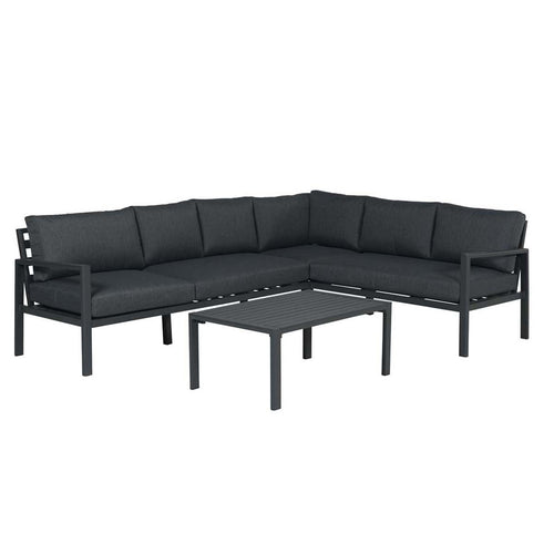Lexington loungeset - 4-delig - rechts - carbon black - reflex black - vtwonen shop