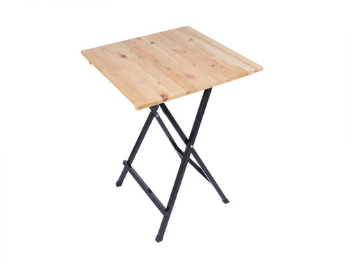 MaximaVida inklapbare vierkante statafel Berlijn 80 cm 3-laags blanke lak - FSC hout - vtwonen shop