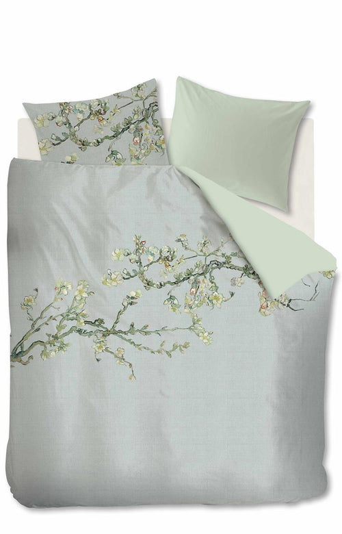 Beddinghouse x Van Gogh Museum Blossom dekbedovertrek - Lits-Jumeaux - 240x200/220 cm - Grijs - vtwonen shop