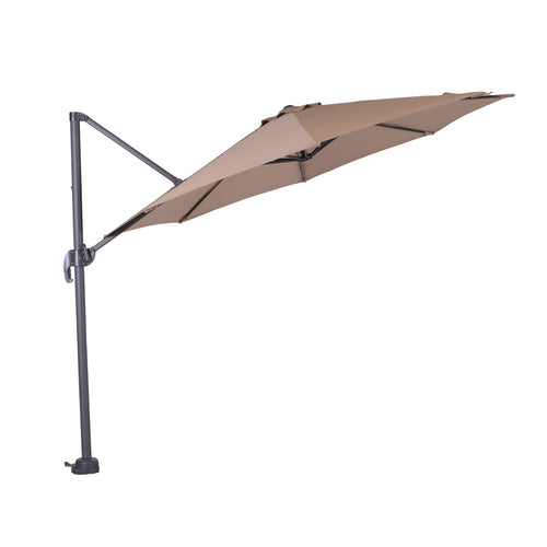 Hawaii parasol S - Ø300 cm - carbon black - taupe