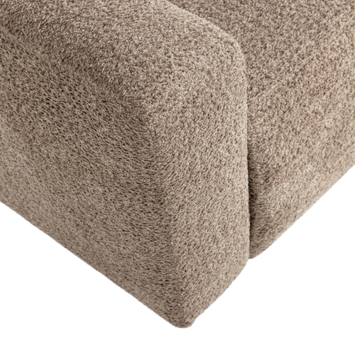 WOOOD 1-zits bank arm links Mojo Base - Wollig - Donkerzand - 74x105x97