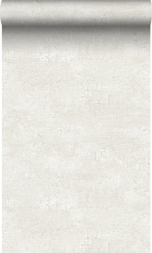 Origin Wallcoverings behang natuursteen met craquelé effect wit - 53 cm x 10,05 m - 347564 - vtwonen shop