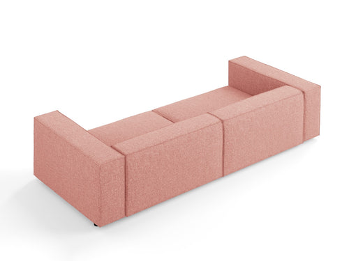 Cosmopolitan Design Bank Arendal 4-zits, chenille, roze - 102x244x70cm