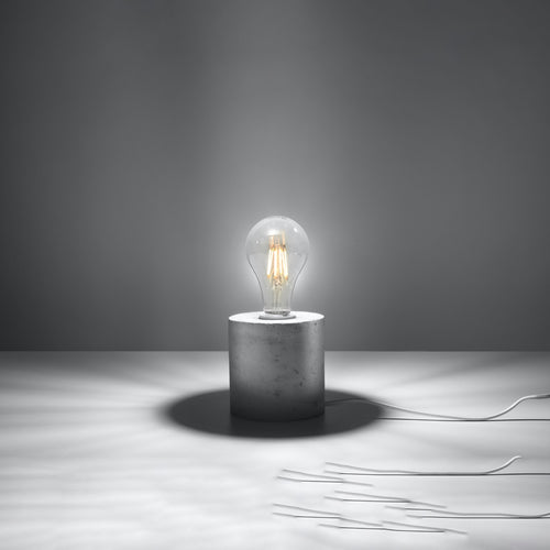 Sollux Lighting Tafellamp SALGADO beton - 10x10x10cm