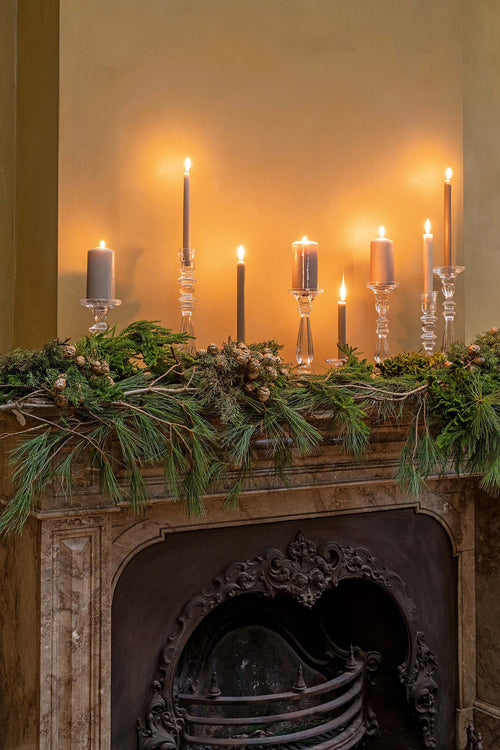 vtwonen Kandelaar - Glas - Transparant - 10x35cm