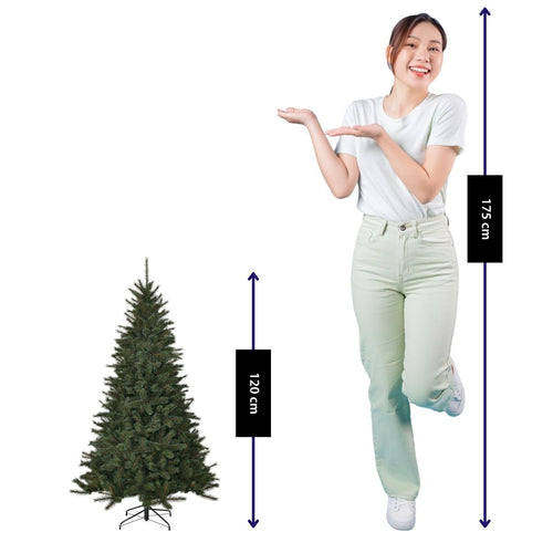 Black Box Trees Toronto Kerstboom voor Binnen met Frost-Effect Toppen - Kerstversiering met Scharnierconstructie - Kunstboom Natuurlijke Uitstraling -