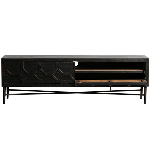 BePureHome tv meubel/ salontafel Bequest - Hout - Zwart - 50x160x45 - vtwonen shop