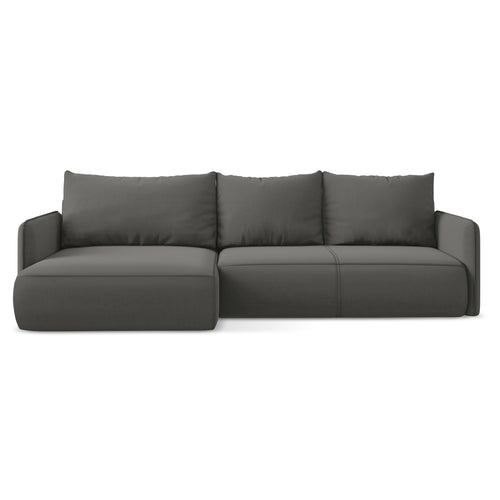 LaMiaSofa hoekbank links Palermo - velours - staal - 240x148x86
