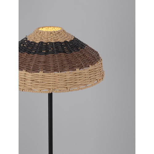Nova Luce CAPA Vloerlamp naturel, zwart, bruin E27 1x12W