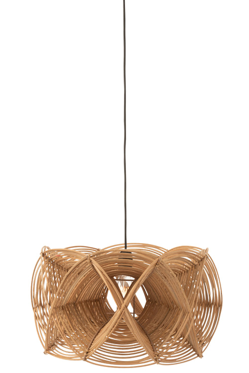 J-Line lampkap Golven Rotan - jute - naturel - vtwonen shop