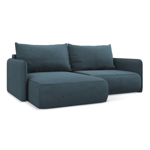 LaMiaSofa hoekbank links Palermo - textuurstof - jeans - 207x148x86