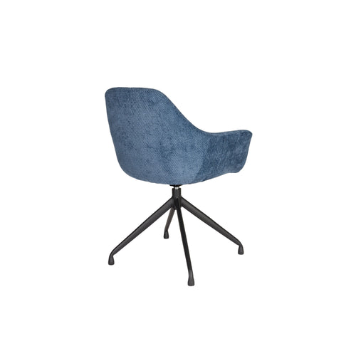Housecraft Living Wiz Eetkamerstoelen Draaibaar Blauw - Set van 2 - vtwonen shop