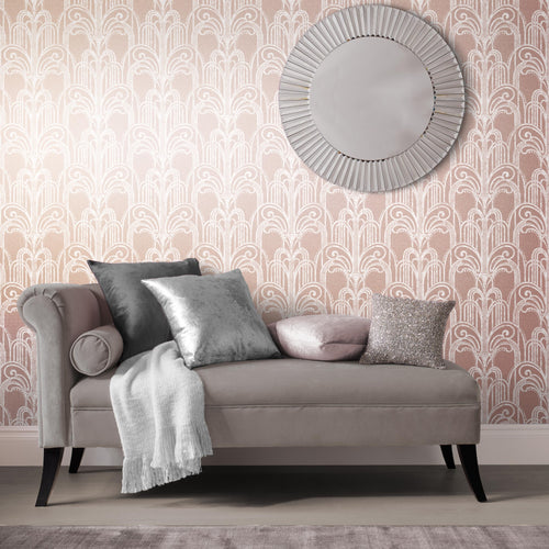 Graham & Brown Vliesbehang - Art Deco Rozegoud