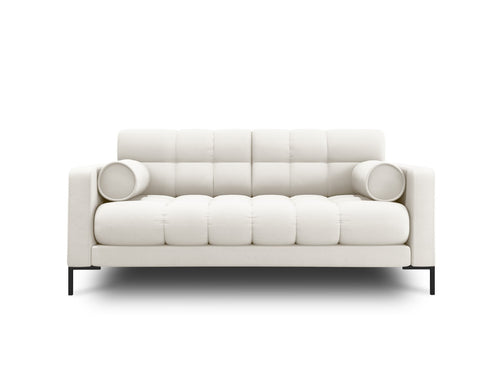 Cosmopolitan Design Bank Bali 2-zits, structurele stof, lichtbeige - 96x152x75cm